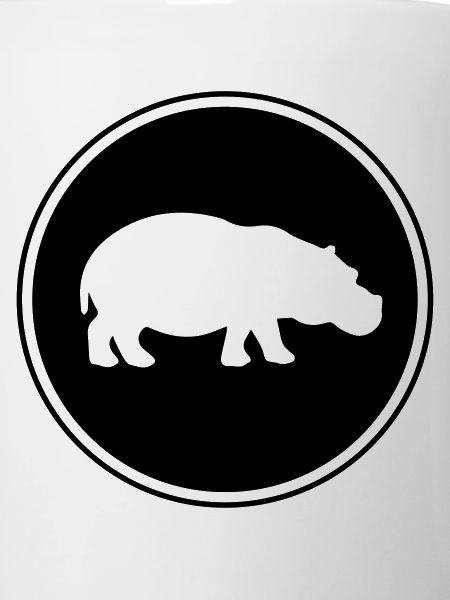 Hippo silhouette icon