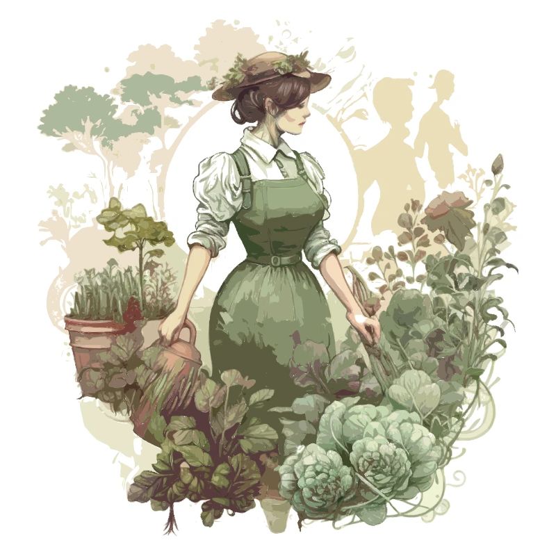 Dans le potager
