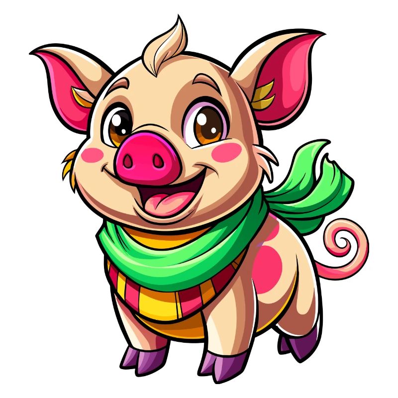 Cochon joyeux