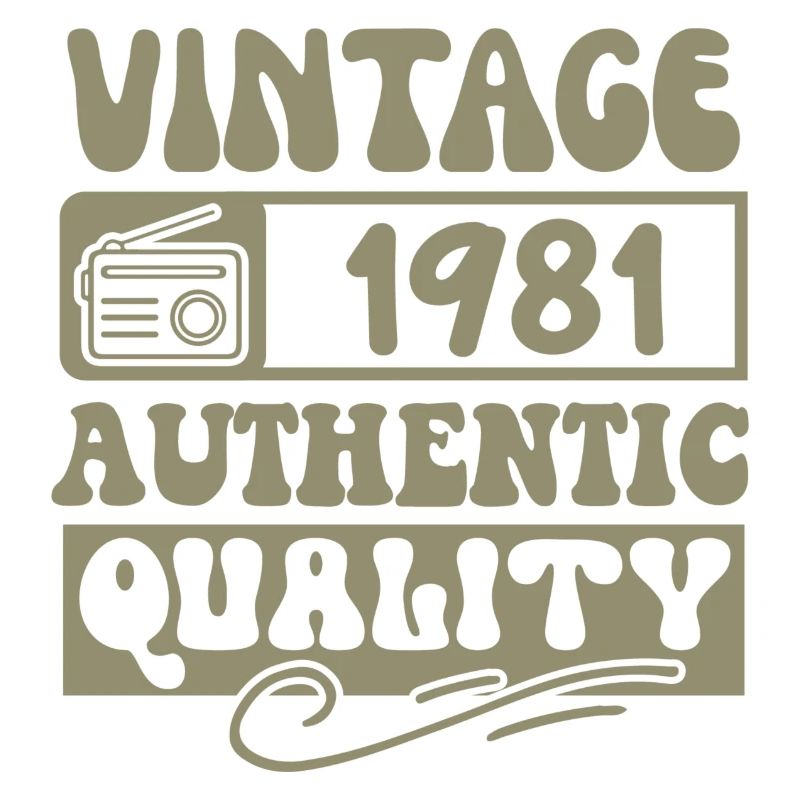 Authentic 1981 Vintage 1981 - Vintage 1981 Retro