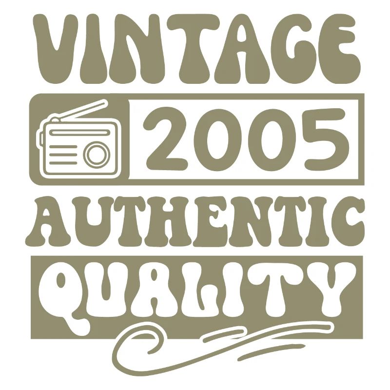 Authentic 2005 Millésime 2005 - Vintage 2005 Rétro