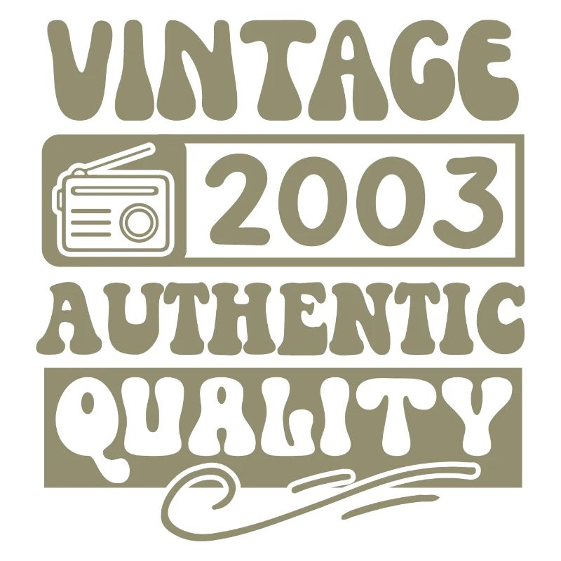 Authentic 2003 Millésime 2003 - Vintage 2003 Rétro