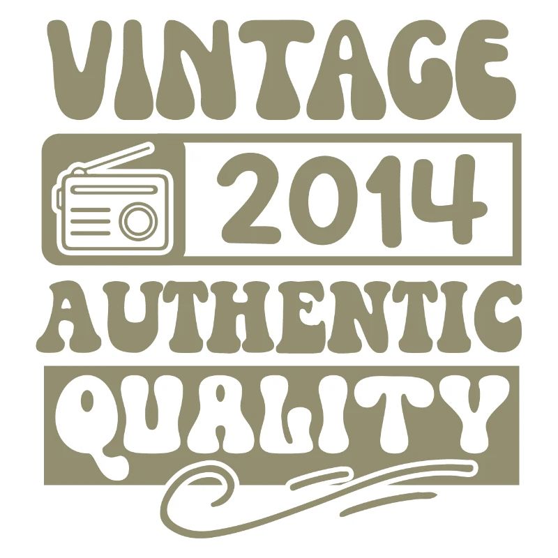 Authentic 2014 Millésime 2014 - Vintage 2014 Rétro