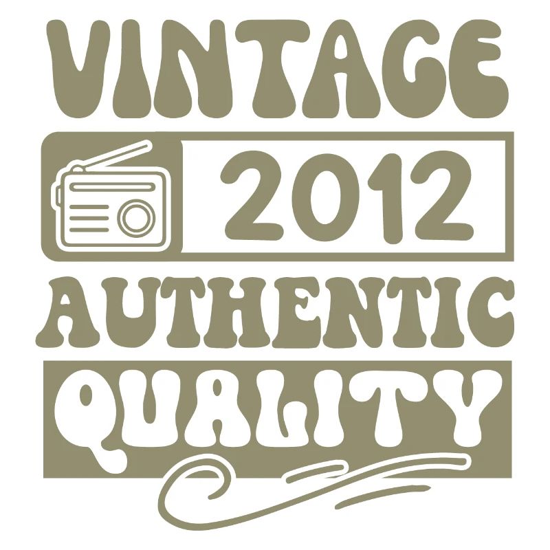 Authentic 2012 Millésime 2012 - Vintage 2012 Rétro