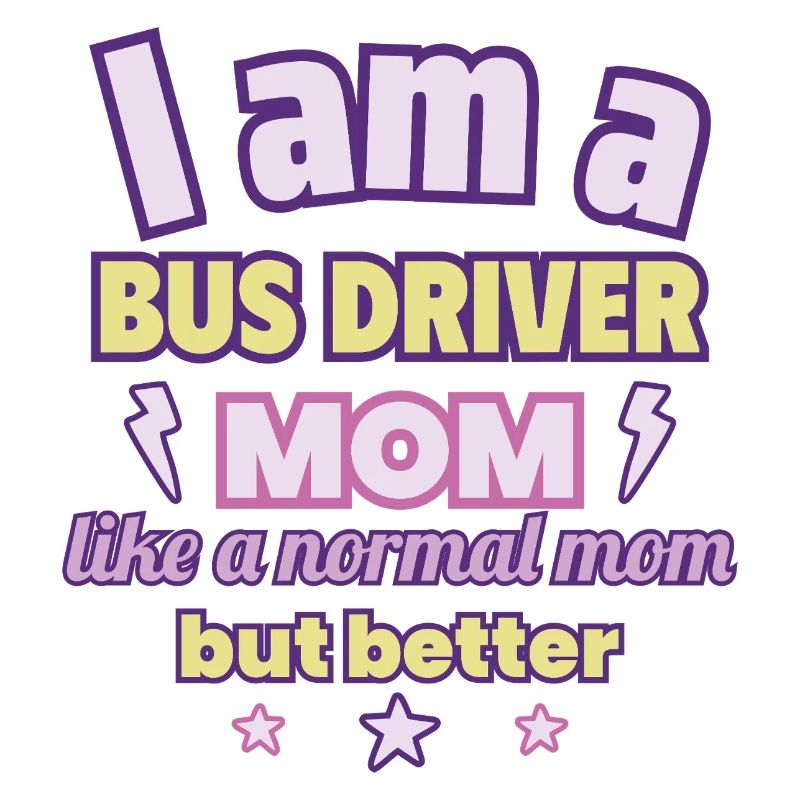 Chauffeur de bus maman, cadeau de fête des mères, circulation