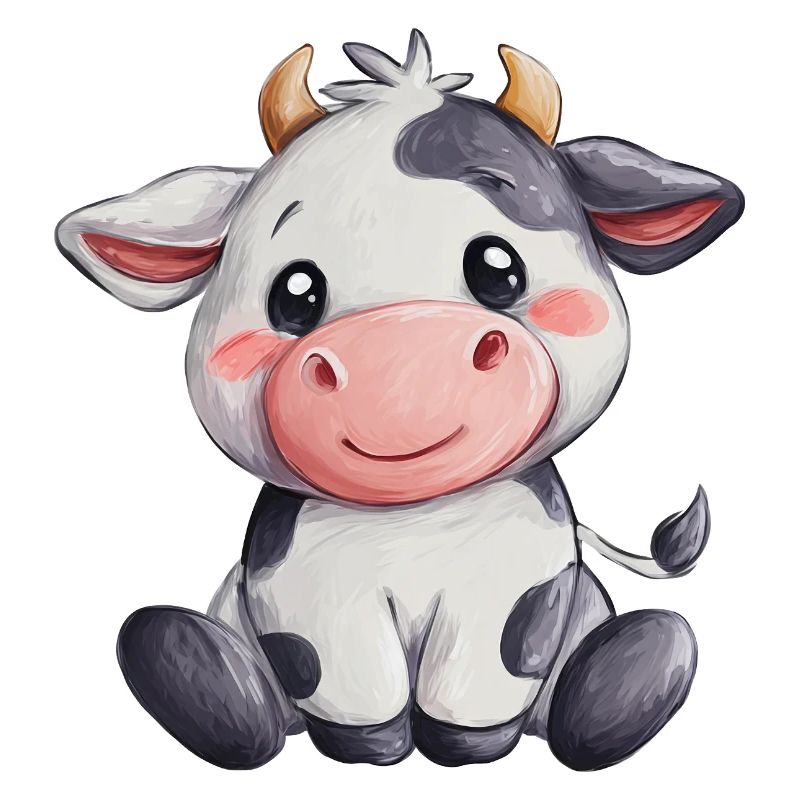 Mignon bébé vache