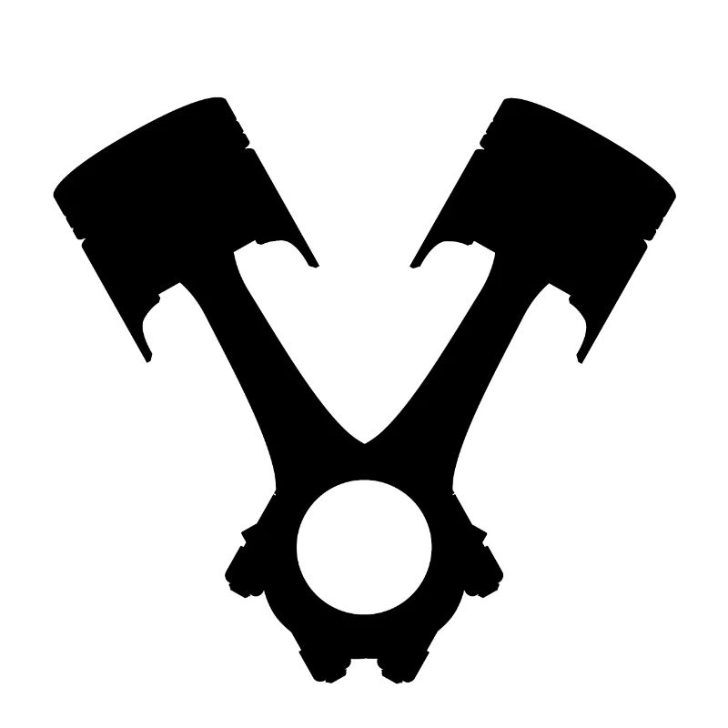 v8, v8 truck tir engine piston with connecting rod