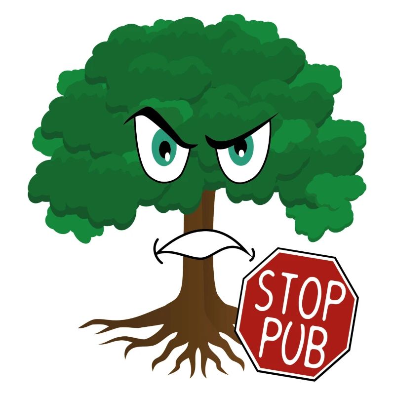 stop pub - arbre écolo