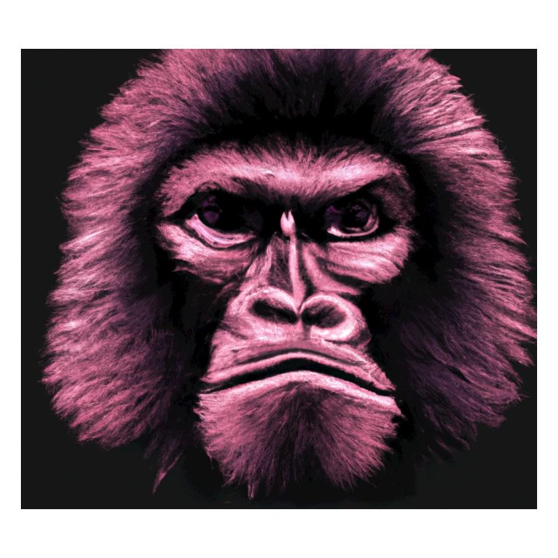 Sad Monkey - Portrait d’animaux Style Pop Art