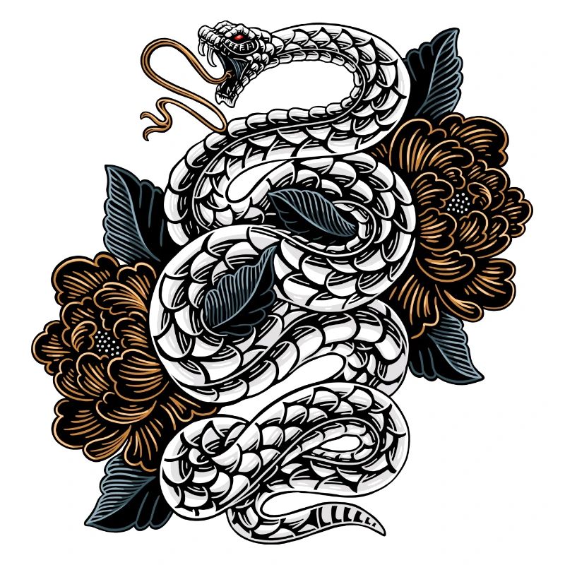 Shirohebi (白蛇 Serpent blanc, white snake)