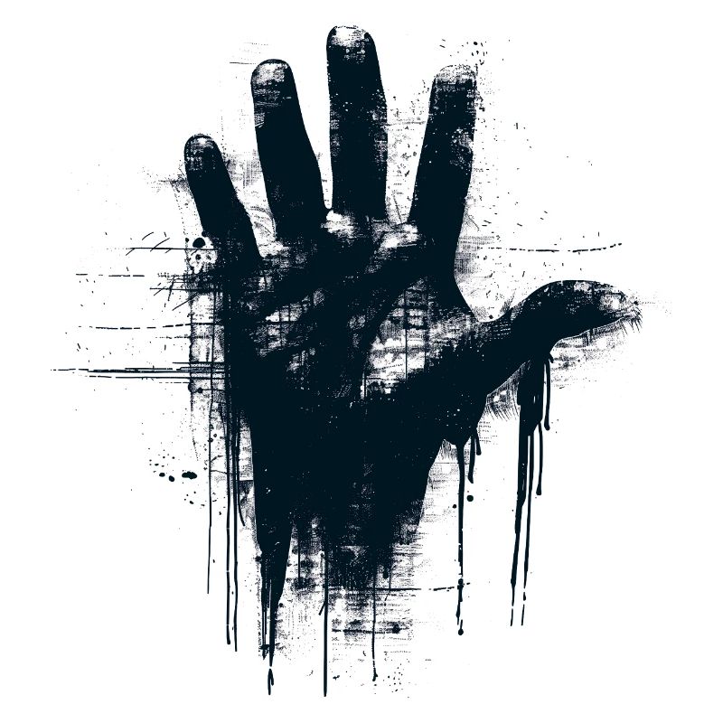 Hand mit Splash-Effekt