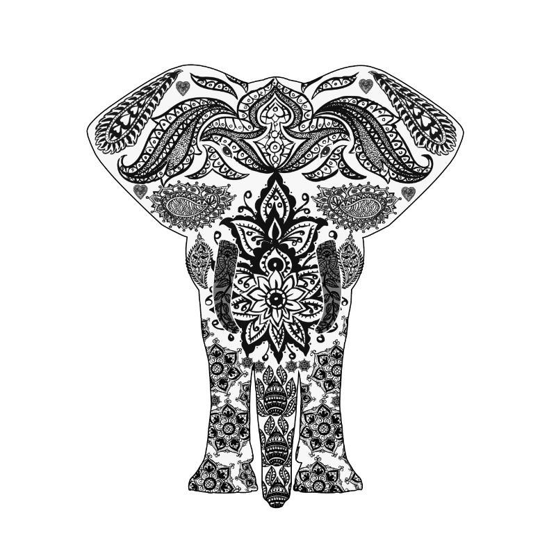 Elephant mandala