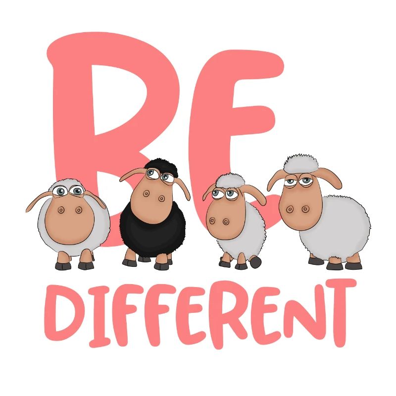 De différents moutons roses - Moutons uniques