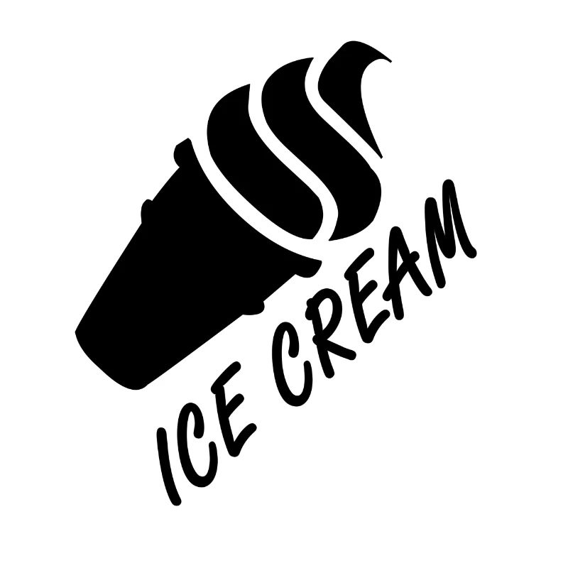 Eine softe Eiscreme in der Waffel