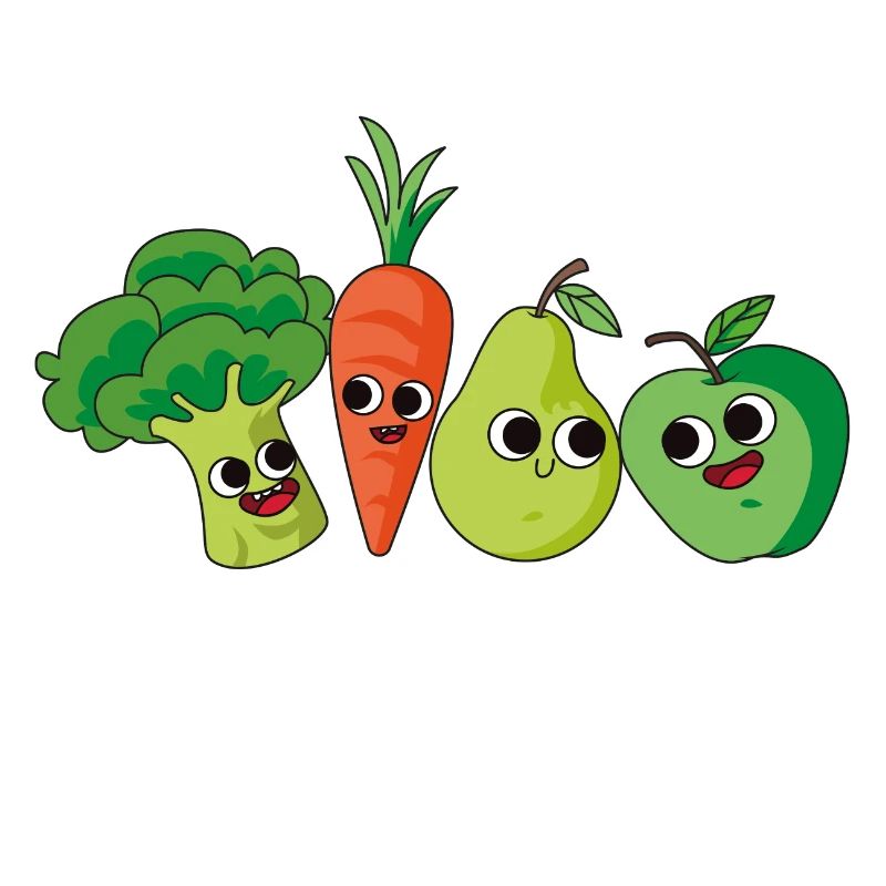 Vegetable fruit cartoon