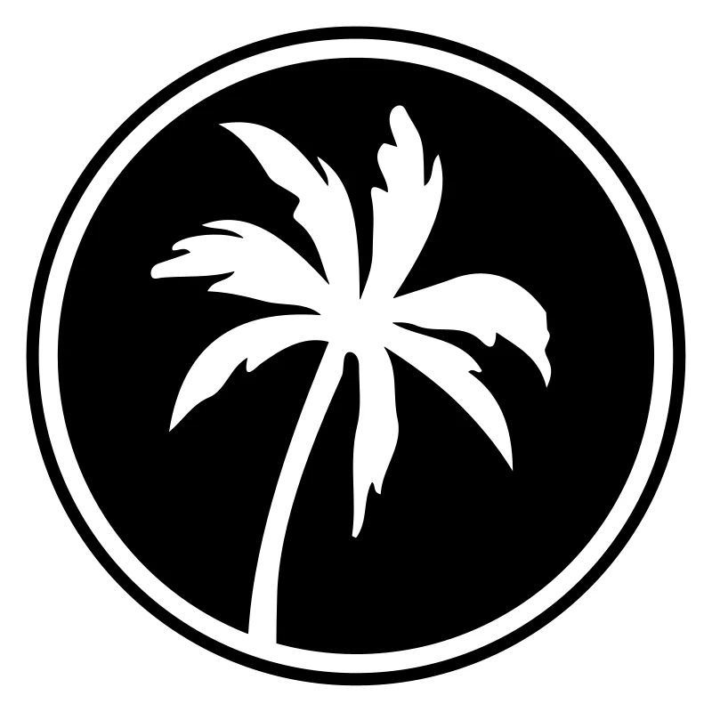 palm icon symbol circle