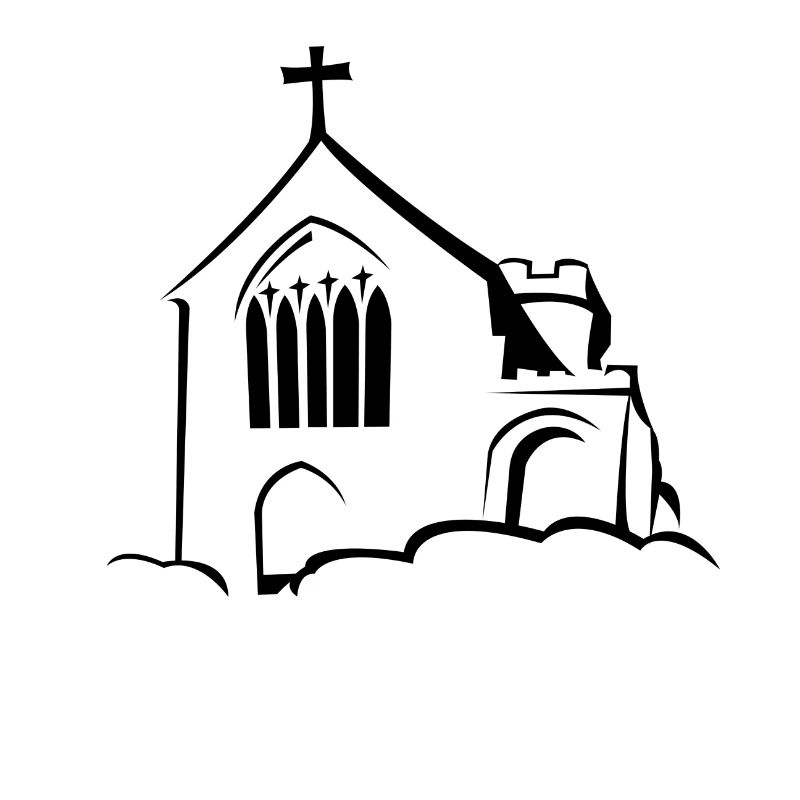 Kirche auf Wolken