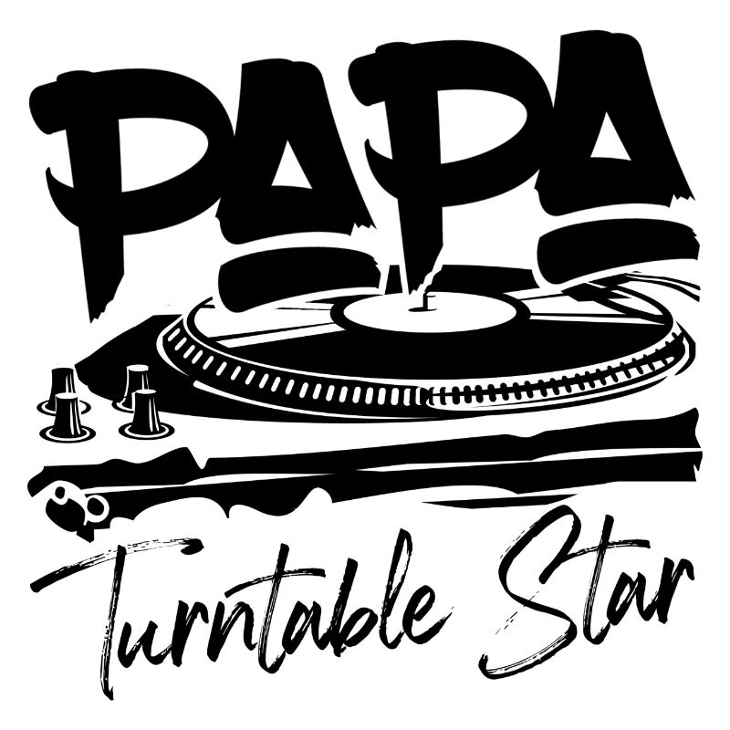 Papa DJ Musik Vinyl Geburtstagsgeschenk