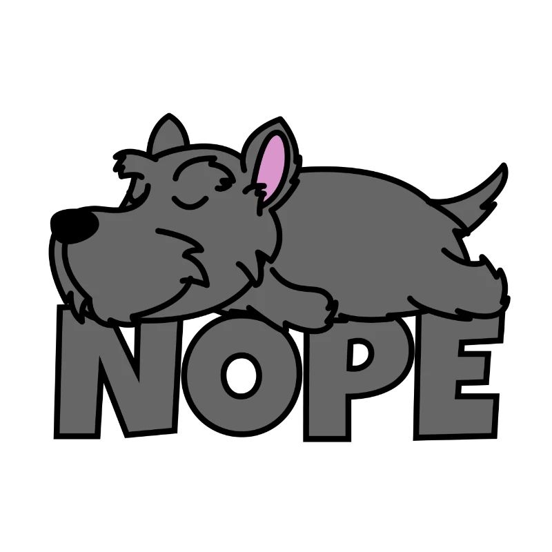 Nope Scottish Terrier dog