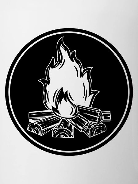campfire flame symbol fire