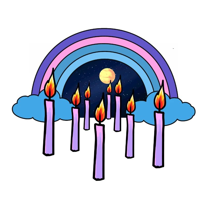 Candles Sky Beyond Rainbow Reincarnation