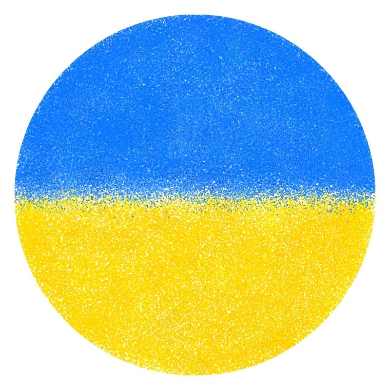 BOUTON DRAPEAU DE L’UKRAINE
