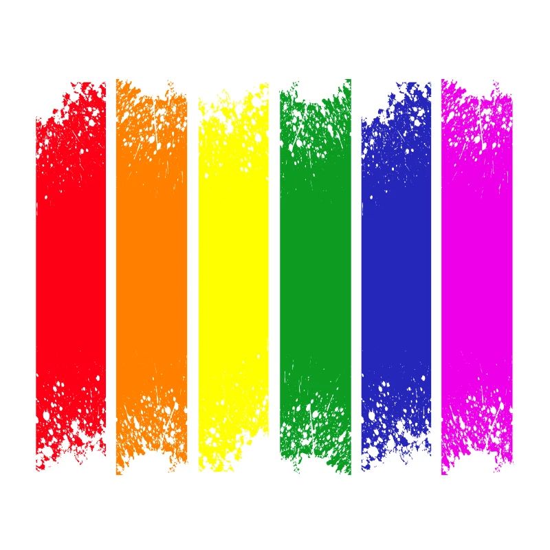 Fierté à rayures arc-en-ciel