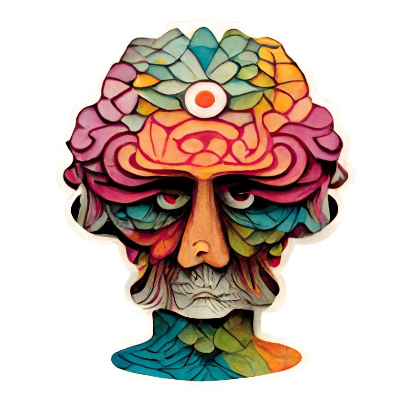 Tête psychédélique