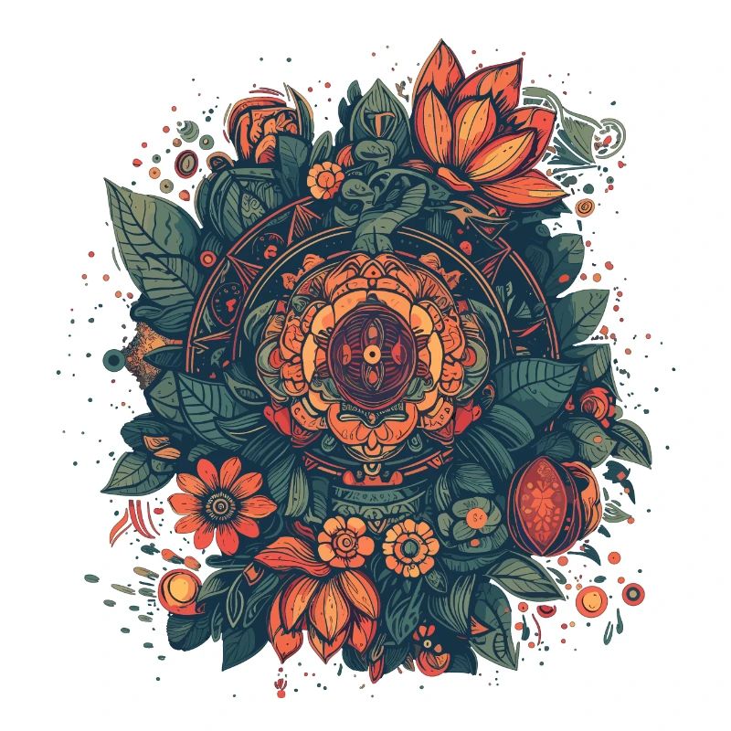 Mandala Blumig