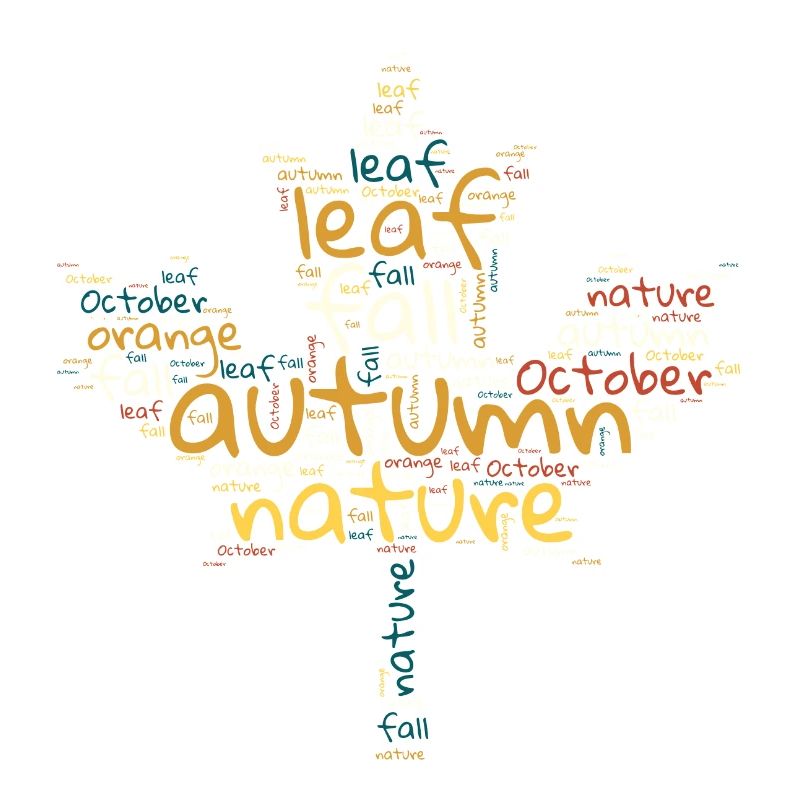 Leaf-shaped autumn
