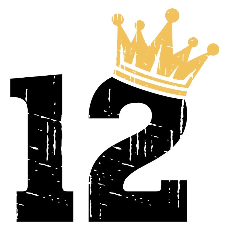 12 Couronne 12e anniversaire 12 ans
