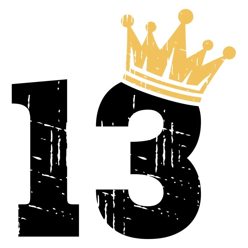 13 Couronne 13e anniversaire 13 ans