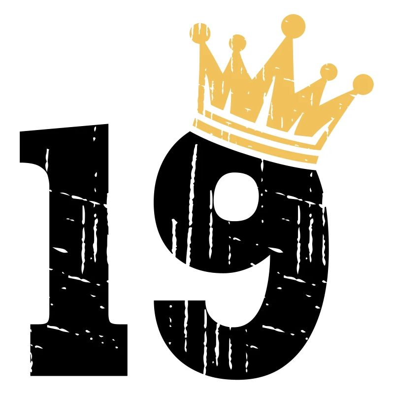 19 Couronne 19e anniversaire 19 ans