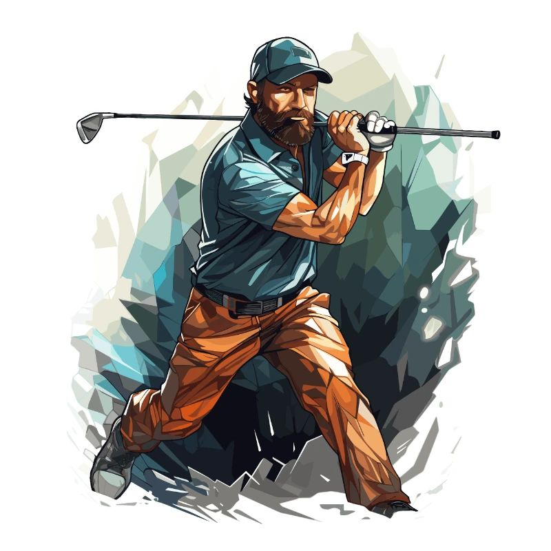 Golf Player - Illustration