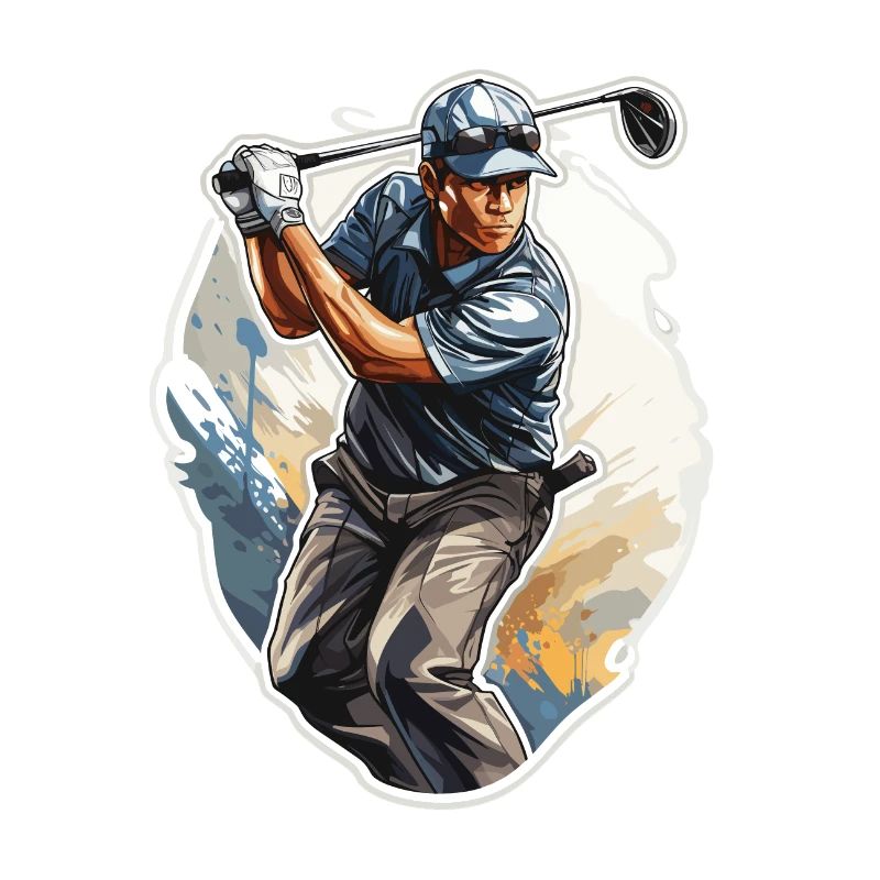 Golf Player - Illustration