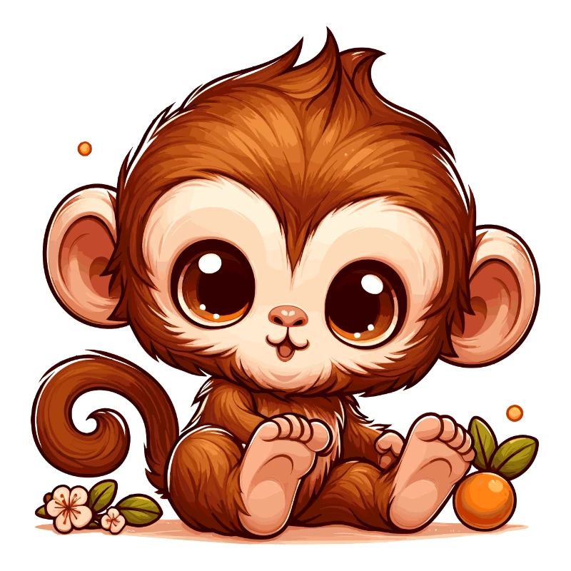 AFFE ÄFFCHEN BANANE BAUM TIER ZOO KLETTERN BABY