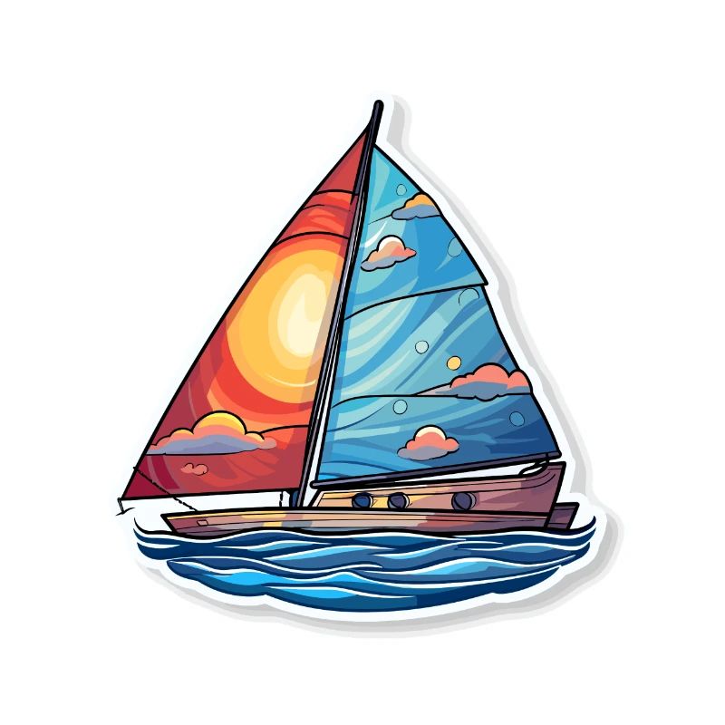 Segelboot - Illustration