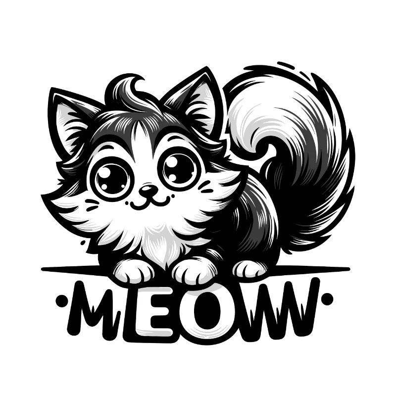 Miaou - Illustration de chat