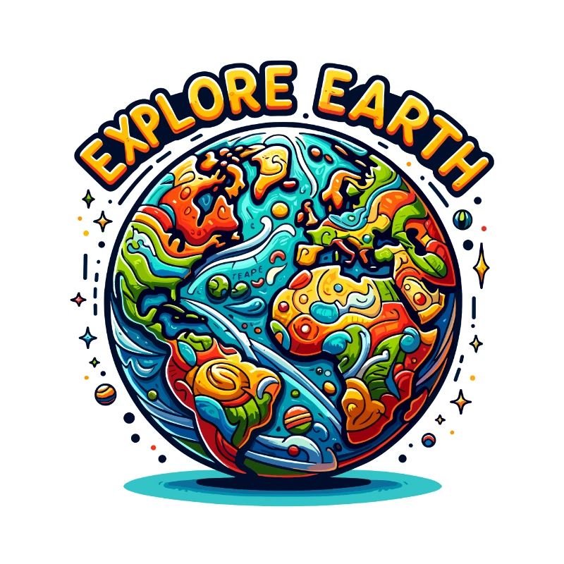 Explorez la Terre - Illustration de la Terre