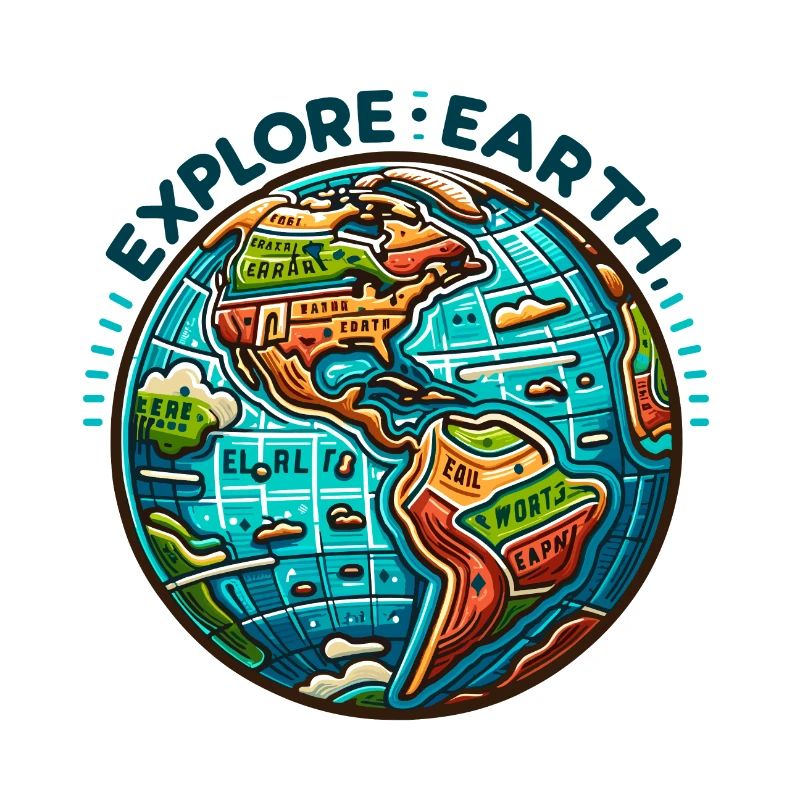 Explore Earth - Erde Illustration