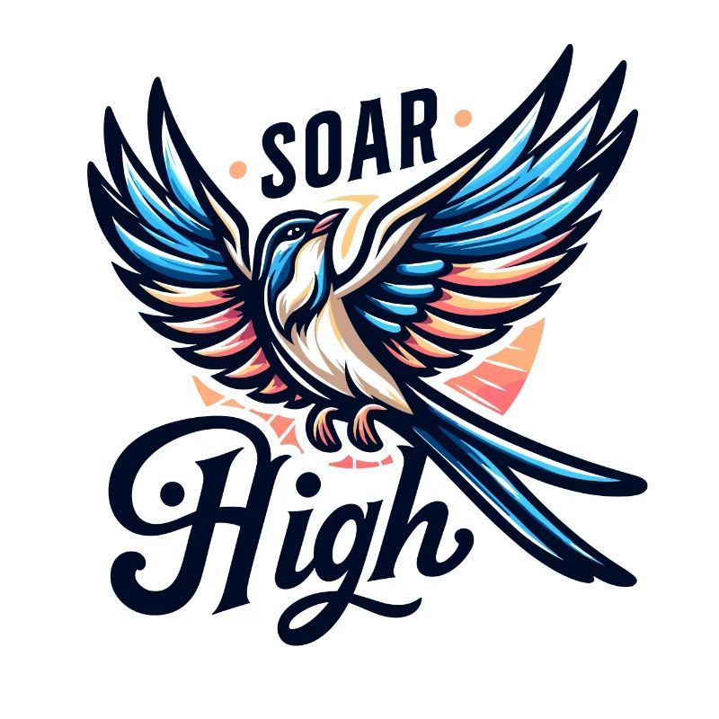 Soar High - bird illustration