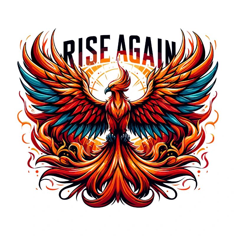 Rise Again - Phönix Illustration