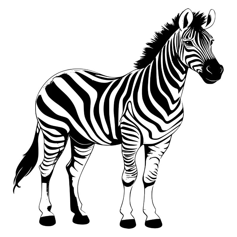 Zebra schwarz