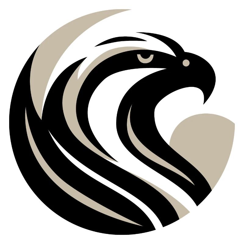 Tête d’aigle stylisée