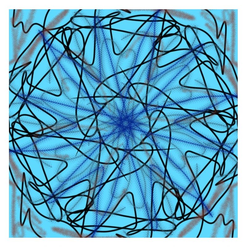 abstract blue star