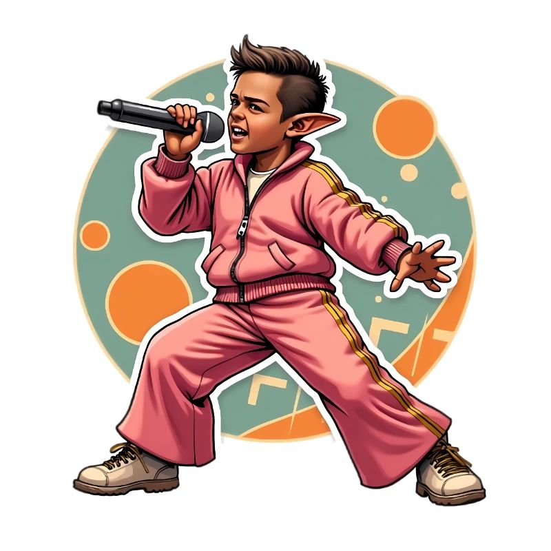 Elf Rapper in Aktion