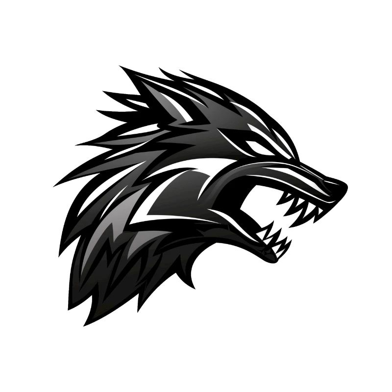 Wolf Emblem, Wild Wolf, Wolf Head