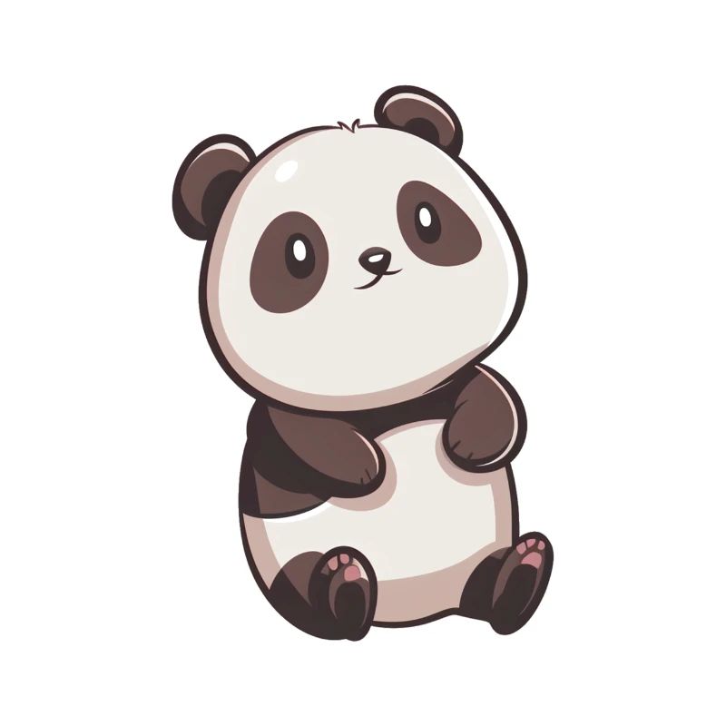 Cute Panda, Chibi Panda, Kawaii