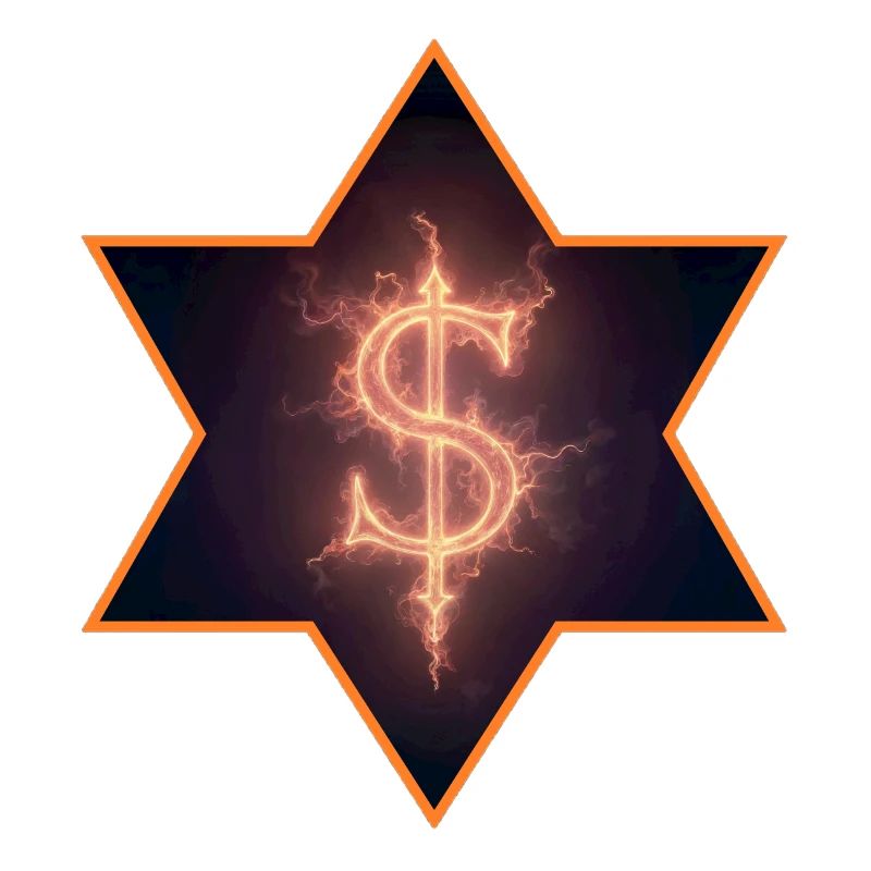 Brennendes Dollarzeichen