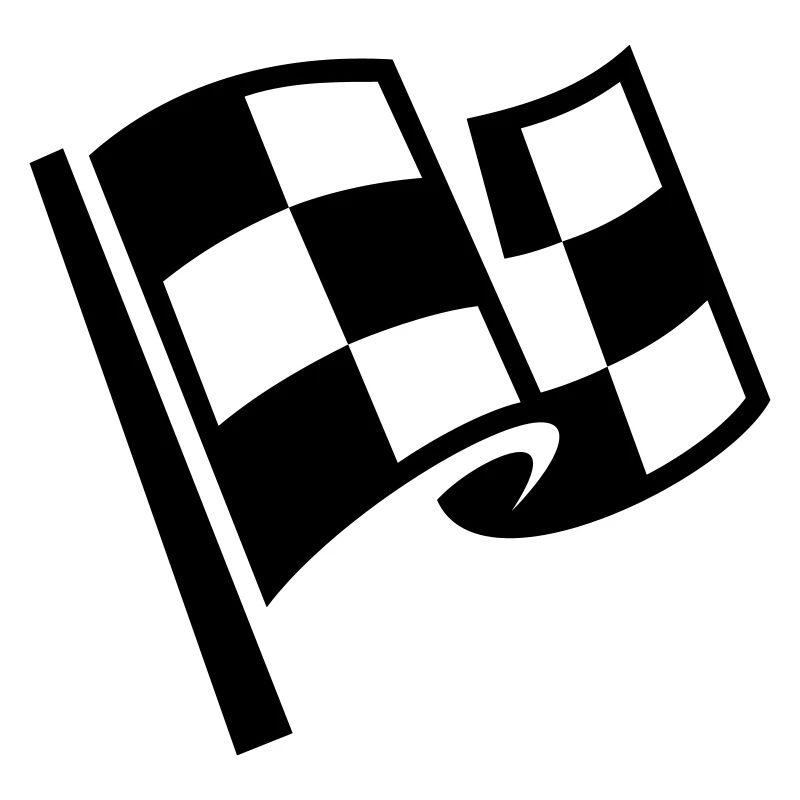 Flag Race Car Destination Motorcycle